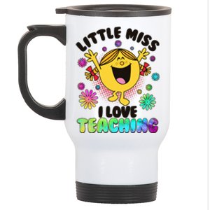 Cute Little Miss I Love Teaching Stainless Steel Travel Mug