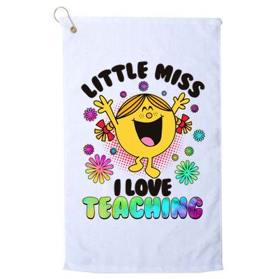 Cute Little Miss I Love Teaching Golf Towel