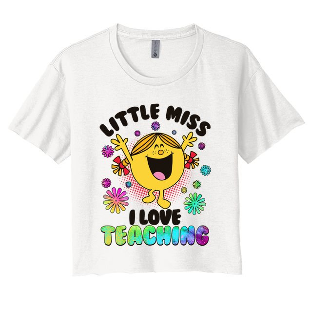 Cute Little Miss I Love Teaching Crop Top