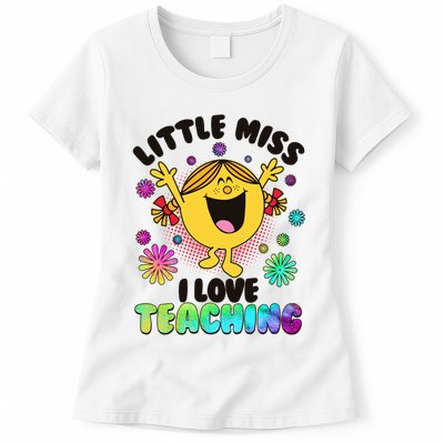 Cute Little Miss I Love Teaching Womens T-Shirt