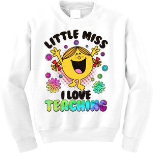 Cute Little Miss I Love Teaching Kids Sweatshirt