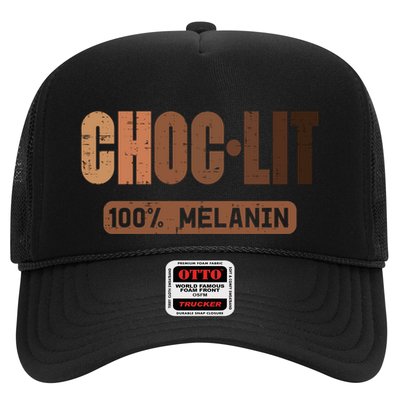 Choc Lit Melanin Black Pride History Bhm African Great Gift Trucker Hat