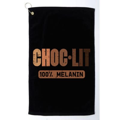 Choc Lit Melanin Black Pride History Bhm African Great Gift Golf Towel