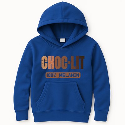 Choc Lit Melanin Black Pride History Bhm African Great Gift Kids Hoodie