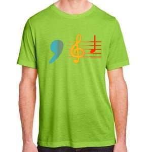 Comma La Music Notes Kamala Harris Music Teacher Elections Adult ChromaSoft Performance T-Shirt