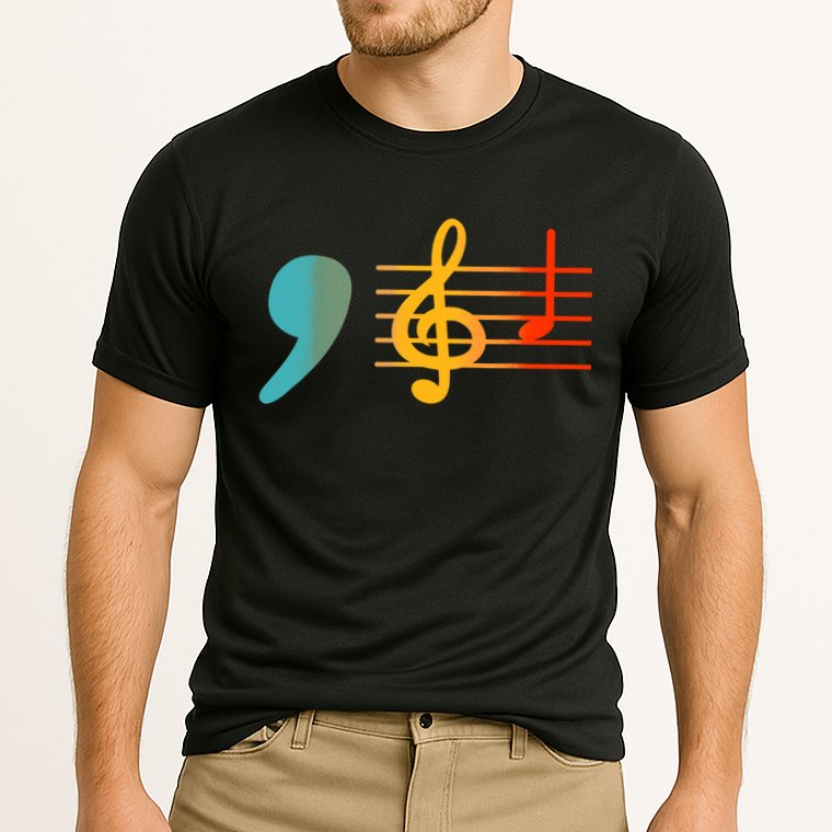 Comma La Music Notes Kamala Harris Music Teacher Elections Cooling Performance Crew T-Shirt
