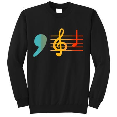 Comma La Music Notes Kamala Harris Music Teacher Elections Sweatshirt