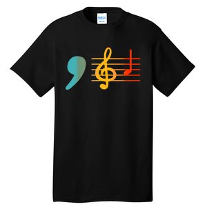 Comma La Music Notes Kamala Harris Music Teacher Elections Tall T-Shirt