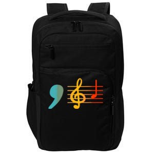 Comma La Music Notes Kamala Harris Music Teacher Elections Impact Tech Backpack