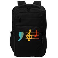 Comma La Music Notes Kamala Harris Music Teacher Elections Impact Tech Backpack