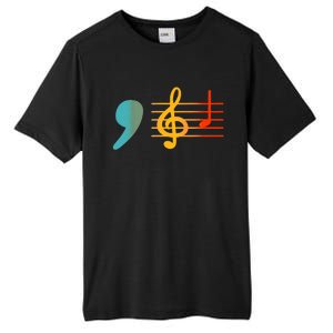 Comma La Music Notes Kamala Harris Music Teacher Elections Tall Fusion ChromaSoft Performance T-Shirt