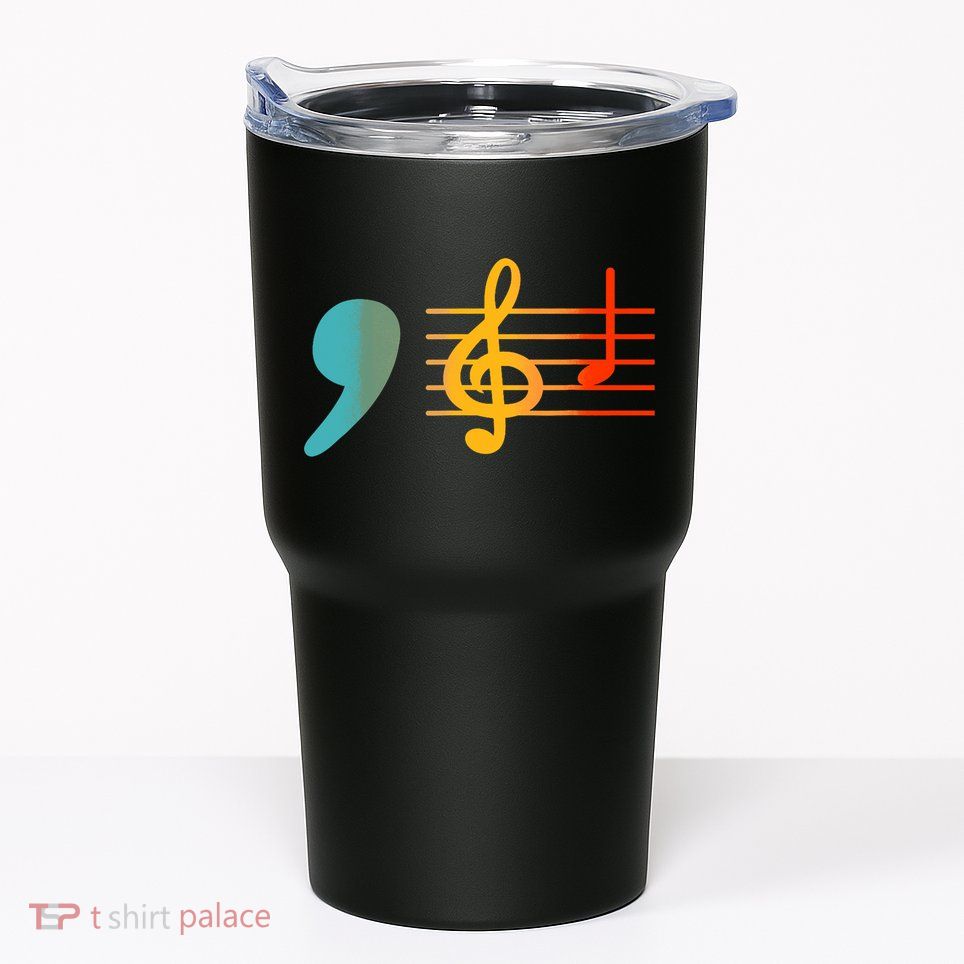 Comma La Music Notes Kamala Harris Music Teacher Elections Tumbler