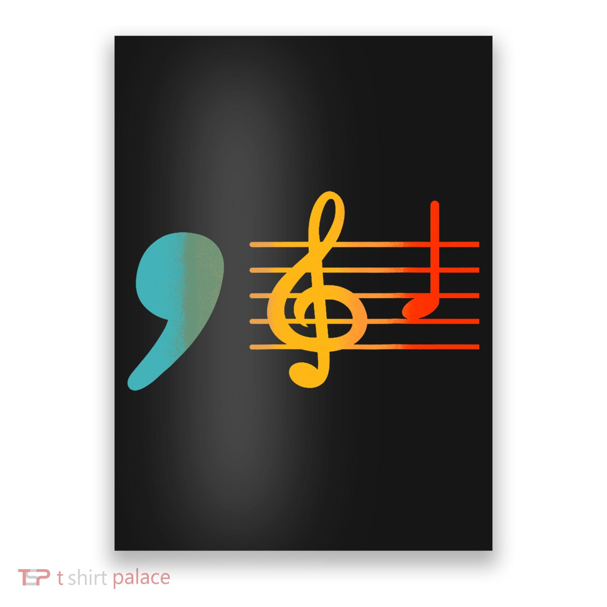 Comma La Music Notes Kamala Harris Music Teacher Elections Poster
