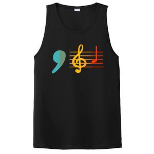 Comma La Music Notes Kamala Harris Music Teacher Elections PosiCharge Competitor Tank