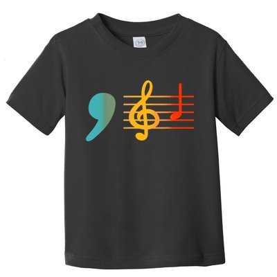 Comma La Music Notes Kamala Harris Music Teacher Elections Toddler T-Shirt