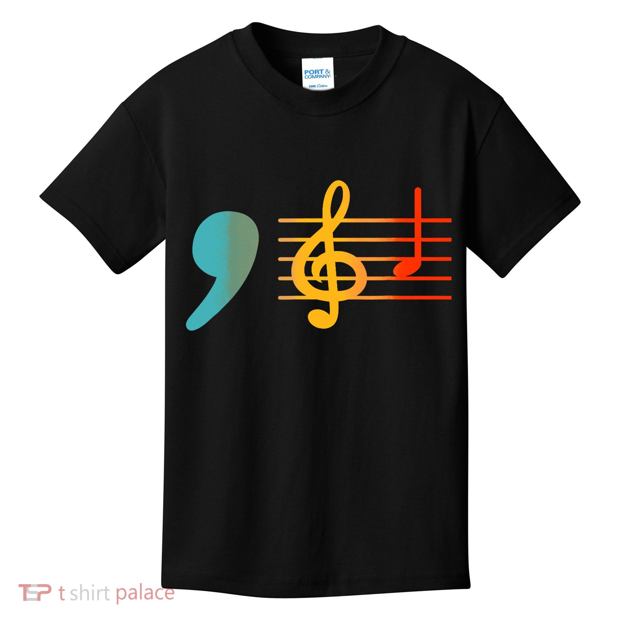 Comma La Music Notes Kamala Harris Music Teacher Elections Kids T-Shirt