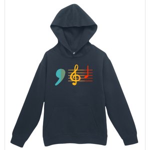 Comma La Music Notes Kamala Harris Music Teacher Elections Urban Pullover Hoodie