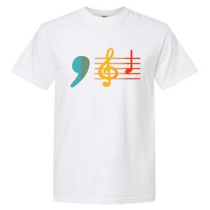 Comma La Music Notes Kamala Harris Music Teacher Elections Garment-Dyed Heavyweight T-Shirt