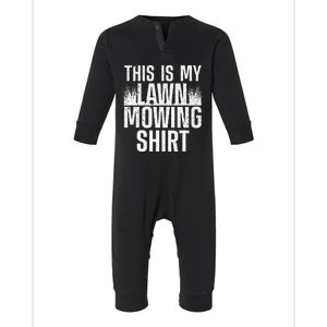 Cool Lawn Mowing Groundskeeper Care Landscaper Infant Fleece One Piece