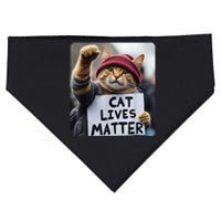 Cat Lives Matter Trump Make Pets Safe Donald Trump 2024 Cats Gift USA-Made Doggie Bandana