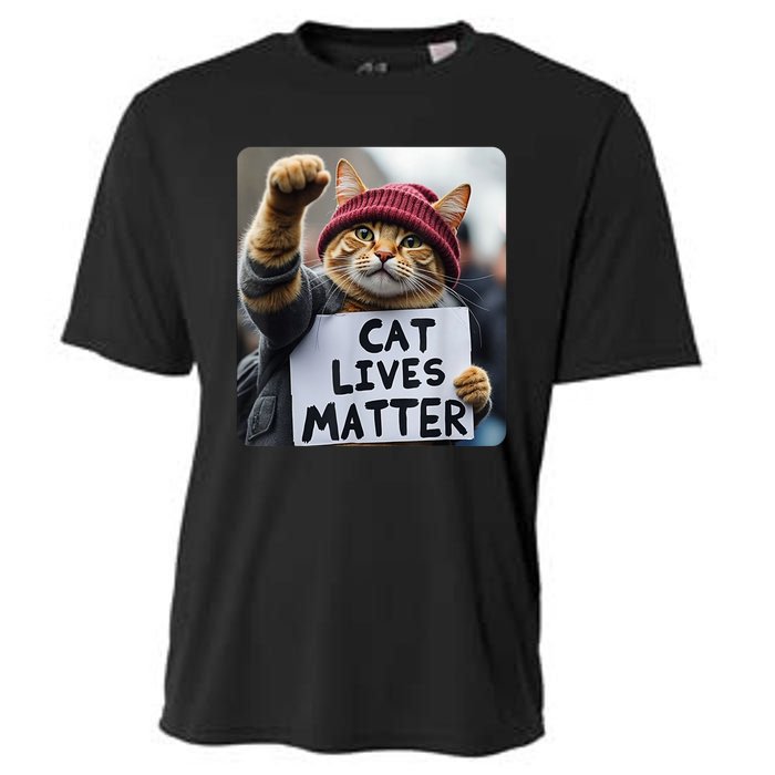 Cat Lives Matter Trump Make Pets Safe Donald Trump 2024 Cats Gift Cooling Performance Crew T-Shirt