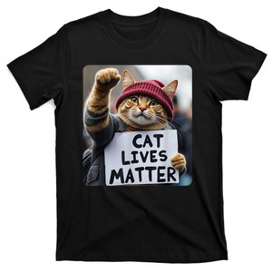 Cat Lives Matter Trump Make Pets Safe Donald Trump 2024 Cats Gift T-Shirt