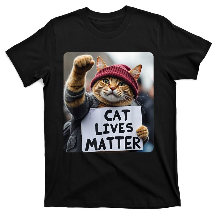 Cat Lives Matter Trump Make Pets Safe Donald Trump 2024 Cats Gift T-Shirt