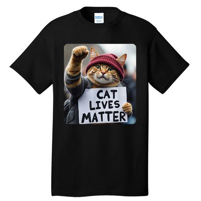 Cat Lives Matter Trump Make Pets Safe Donald Trump 2024 Cats Gift Tall T-Shirt