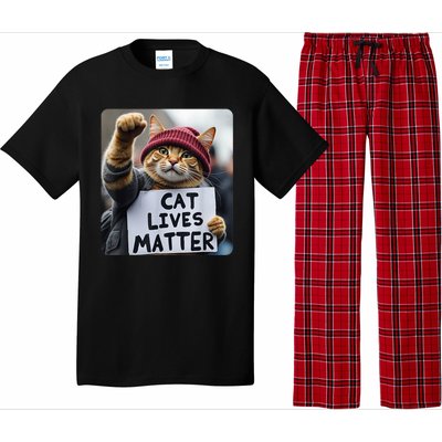 Cat Lives Matter Trump Make Pets Safe Donald Trump 2024 Cats Gift Pajama Set