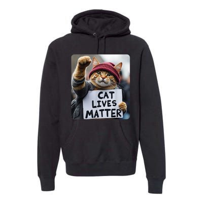 Cat Lives Matter Trump Make Pets Safe Donald Trump 2024 Cats Gift Premium Hoodie