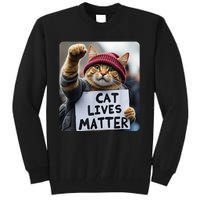 Cat Lives Matter Trump Make Pets Safe Donald Trump 2024 Cats Gift Tall Sweatshirt