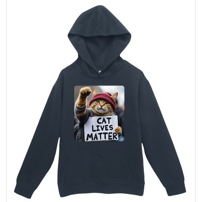 Cat Lives Matter Trump Make Pets Safe Donald Trump 2024 Cats Gift Urban Pullover Hoodie