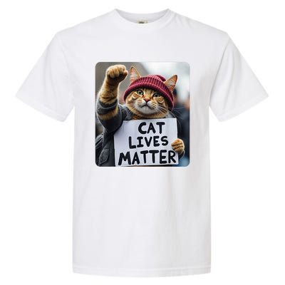 Cat Lives Matter Trump Make Pets Safe Donald Trump 2024 Cats Gift Garment-Dyed Heavyweight T-Shirt