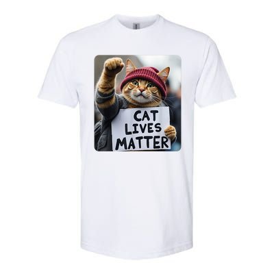 Cat Lives Matter Trump Make Pets Safe Donald Trump 2024 Cats Gift Softstyle CVC T-Shirt