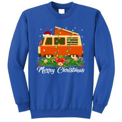 Camper Lover Matching Santa Hat Camper Van Christmas Gift Tall Sweatshirt