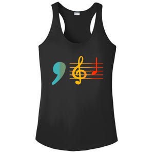 Comma La Music Notes Kamala Harris Music Teacher Elections Ladies PosiCharge Competitor Racerback Tank