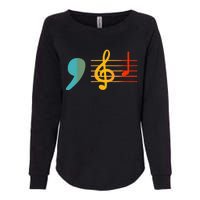 Comma La Music Notes Kamala Harris Music Teacher Elections Womens California Wash Sweatshirt