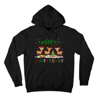 Christmas Lights Merry Christmas Reindeer Asl Sign Language Hoodie