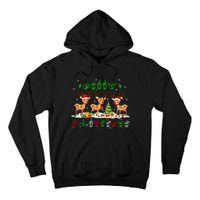 Christmas Lights Merry Christmas Reindeer Asl Sign Language Tall Hoodie