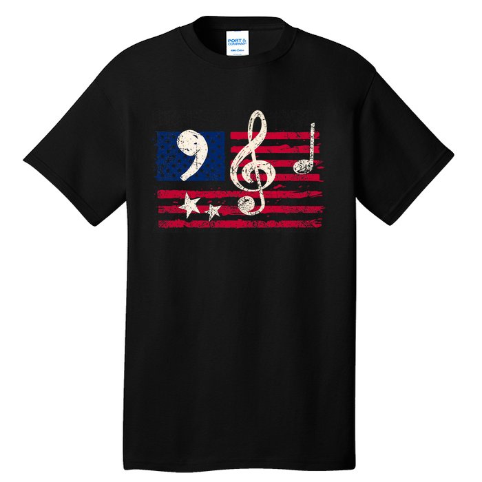 Comma La Music Notes Music Teacher Elections Kamala Harris Tall T-Shirt