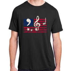 Comma La Music Notes Music Teacher Elections Kamala Harris Adult ChromaSoft Performance T-Shirt