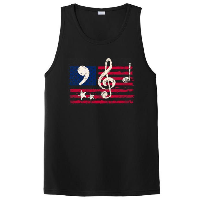 Comma La Music Notes Music Teacher Elections Kamala Harris PosiCharge Competitor Tank