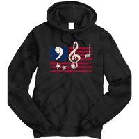 Comma La Music Notes Music Teacher Elections Kamala Harris Tie Dye Hoodie