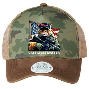 Cats Lives Matter Legacy Tie Dye Trucker Hat