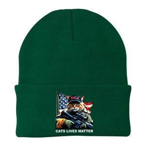 Cats Lives Matter Knit Cap Winter Beanie