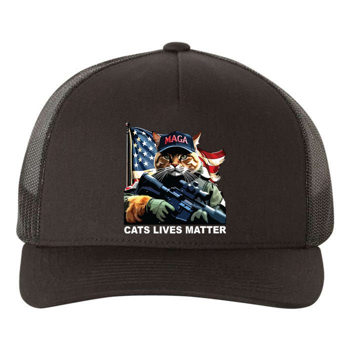 Cats Lives Matter Yupoong Adult 5-Panel Trucker Hat