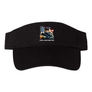 Cats Lives Matter Valucap Bio-Washed Visor