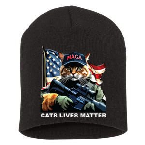 Cats Lives Matter Short Acrylic Beanie