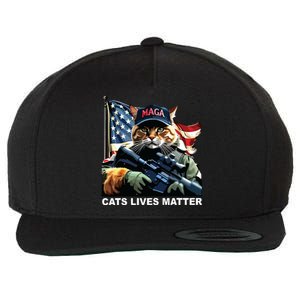 Cats Lives Matter Wool Snapback Cap