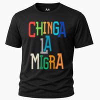 Chinga La Migra Bold Political Matching Cooling Performance Crew T-Shirt
